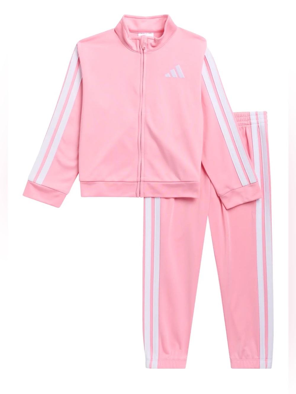adidas Pink Kids Two-Piece Track Jacket & Pants Set